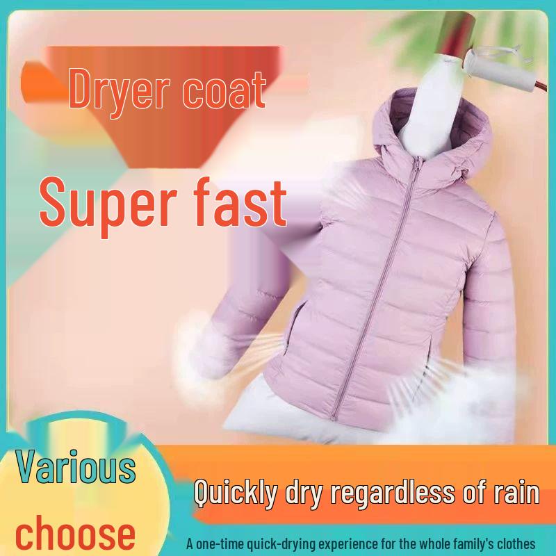 Quick-Dry Hair & Clothing Dryer Bag for Fluffy Jackets