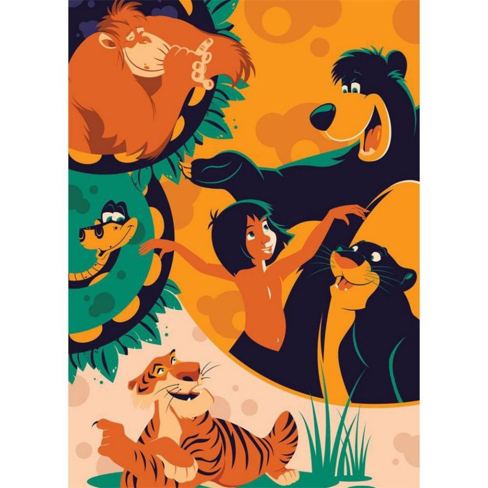 

Disney Diamond Painting Jungle Prince Illustration Cute Cartoon Cross Stitch Set Creative Sewing Mosaic 5D DIY Home Decor Round 20x30cm