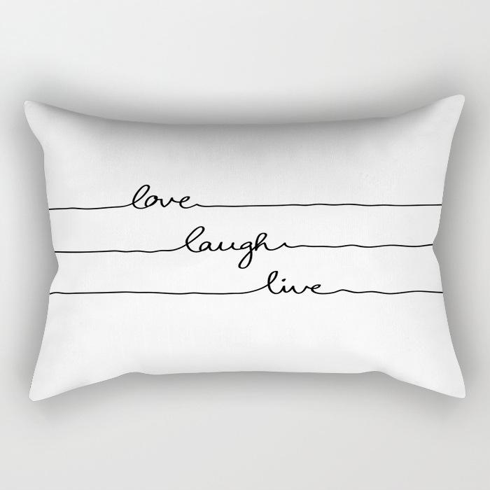 Modern Simple Black And White Geometric Long Strip Pillow Case Sofa Pillow Cushion Cover Premium Durable Quality