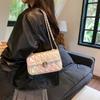 Fashionable and Versatile Shoulder Chain Crossbody Bag, New Trendy PU Colorful Small Square Bag, Shopping Fashionable Women's Bag