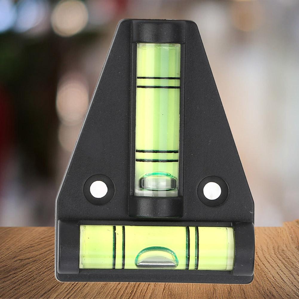Small Level Bubble T Shape Level Bubble Measurement Instrument T Level Bubble with Installation Hole Measuring Tool for Camera