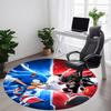 1PC Sonic Office Round Rug, Non-slip, Soft and Durable Office Rug for Interior Decoration, Perfect for Office, Beautiful Decoration