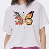 Butterfly Graphic Print Tshirts For Unisex Summer Casual Fashion Funny Vintage Tops Crew Neck Short Sleeve Cotton Tshirts