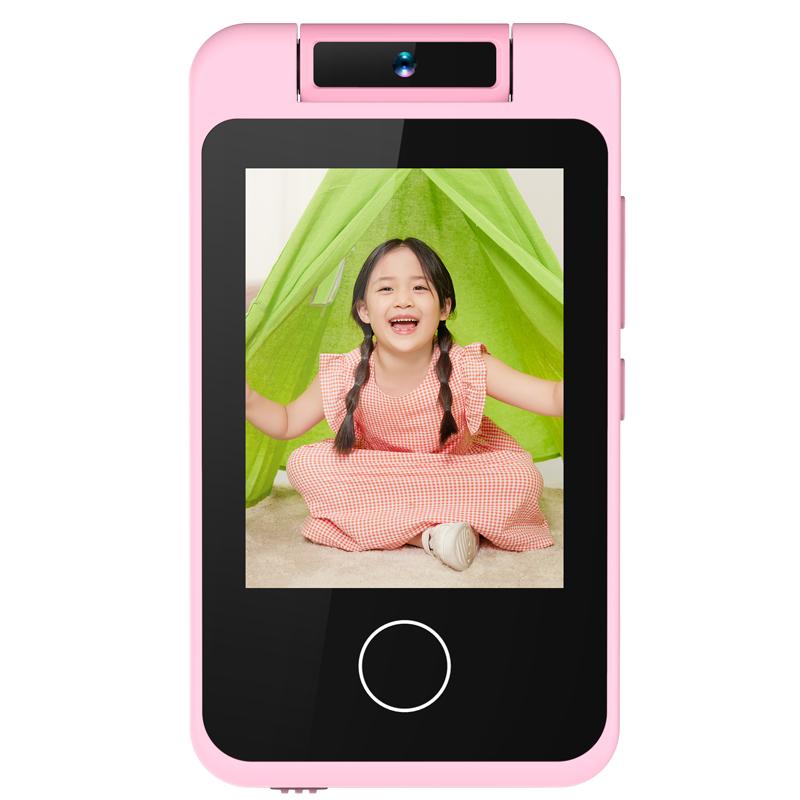 

AC100 Одноколірна 2,8-дюймовий сенсорний екран Дитяча камера Гра Музика Будильник HD Відеореєстратор Pink