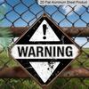 2D Flat, 1pc, Warning Sign Theme, Decorative Gift for Industrial Decor Lovers, Vintage Metal Sign, Suitable for Garage, Factory, Warehouse, Workshop