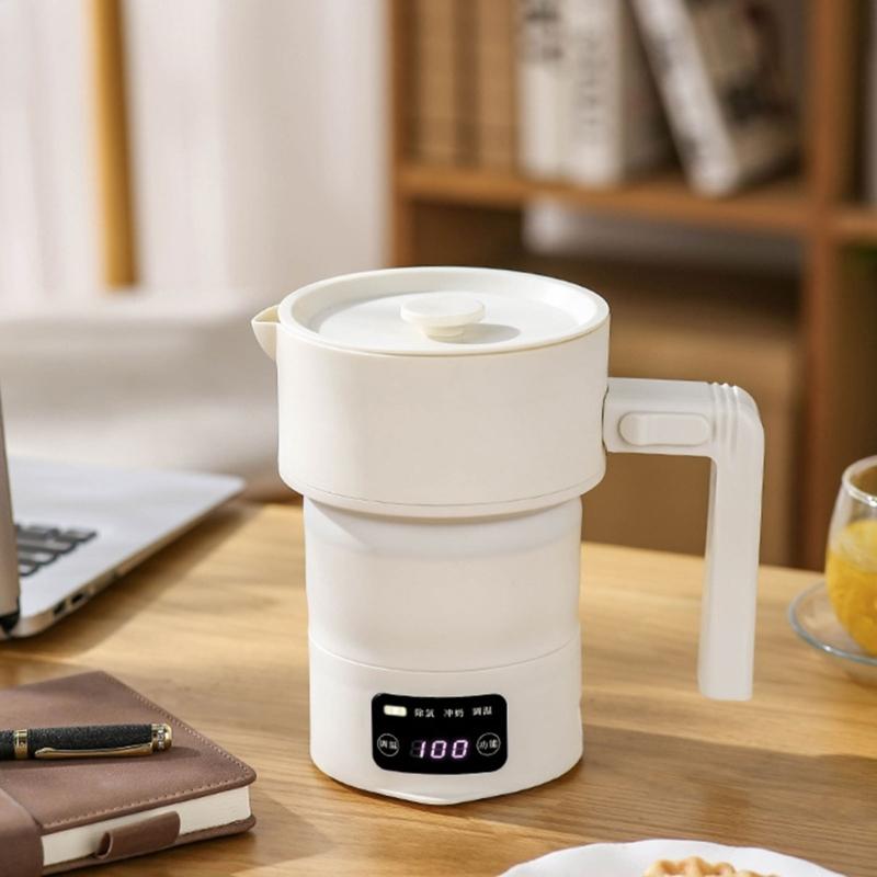 Foldable Electric Kettle With 4 Temperature Settings Fast Boil For Tea Coffee 600ml Portable 220V Dry Burn