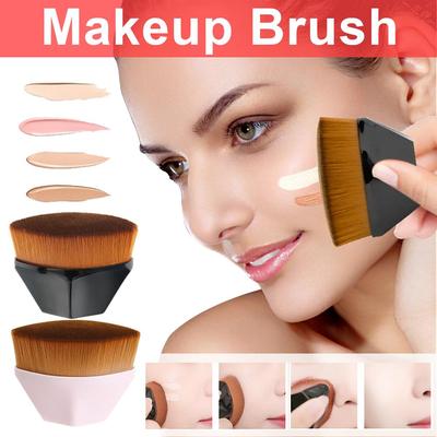Foundation-Pinsel-Werkzeug, professionelles Naturhaar, weich und glatt, BB-Creme, Make-up-Pinsel für losen Puder, Flachpinsel-Set, Kosmetik-Werkzeug