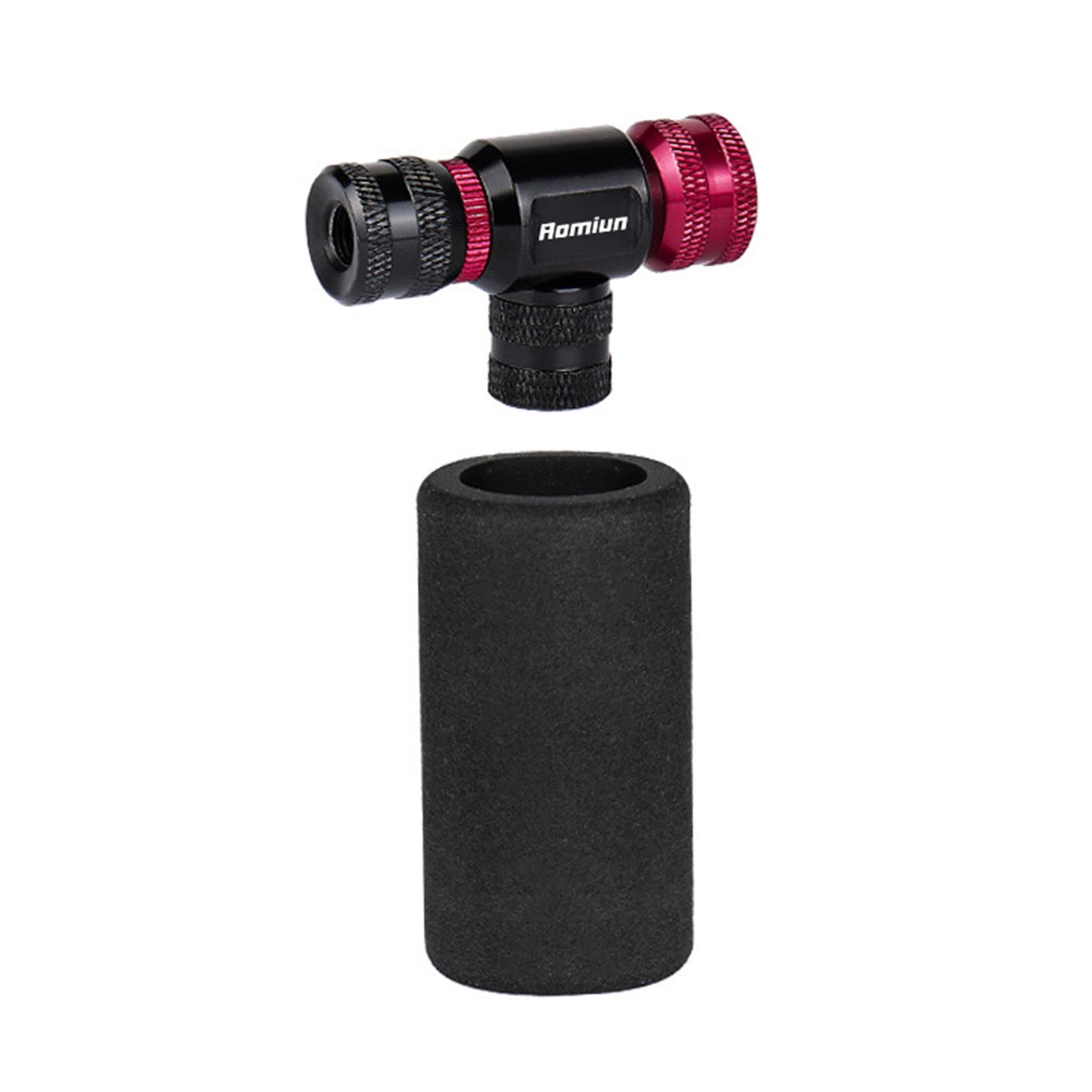 

CO2 Bike Tire Inflator Quick Inflate Nozzle for Road and Mountain Bikes 16g Cylinders USA French Valves Portable with Freeze Gua