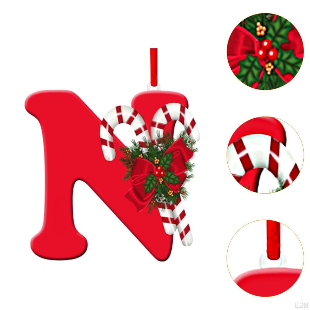 Alphabet-Christbaumschmuck für Feiertagsdekoration und Feiern