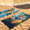 Modischer Druck Tiger Handtuch Trocknen Badehandtuch Anwendbar für Leichtes Schwimmen Camping Yoga Strand Aus