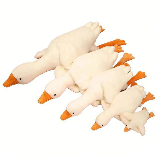 Gåsdjur Gosedjurshundleksak Mjukt Gosedjur för Aggressiva Tuggare Realistisk Gåsleksak Interaktiv Hundleksak Gåva till Husdjursälskare