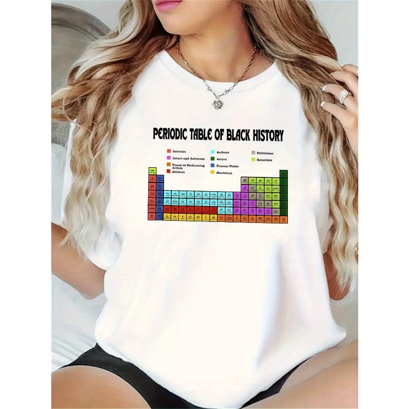 

Женская футболка с принтом к Месяцу черной истории, с коротким рукавом, идеально подходит для спорта и праздничных подарков, спортивная одежда | Уникальный принт S