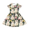 Girl Summer Dress Color & Print Short Sleeve Dress With Pocket Casual Dress Shorts Sleeve Party Dress Easter Day