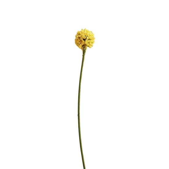 Artificial Dandelion Flowers 5 Heads Faux Plastic Dandelion Flower Branches жёлтый