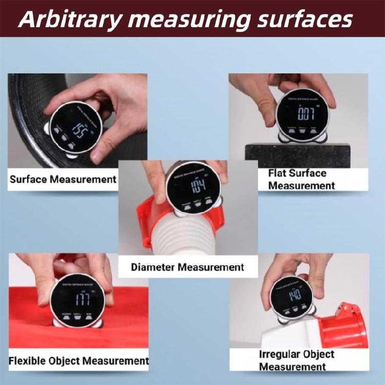Rechargeable Rolling Rulers LCD Screen Display Auto Lock Function Shockproof Case Upgrades for Architects Contractors