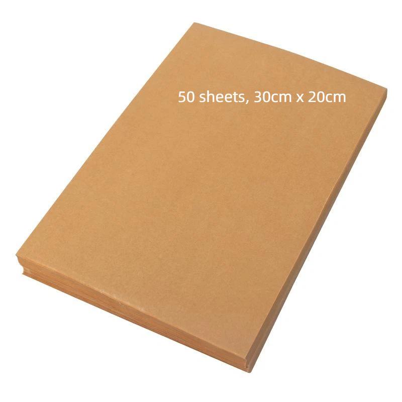 Nonstick Baking Paper 50 Sheets Food Grade Greaseproof Heat Resistant Waterproof Liners for Air Fryer Oven Roasting