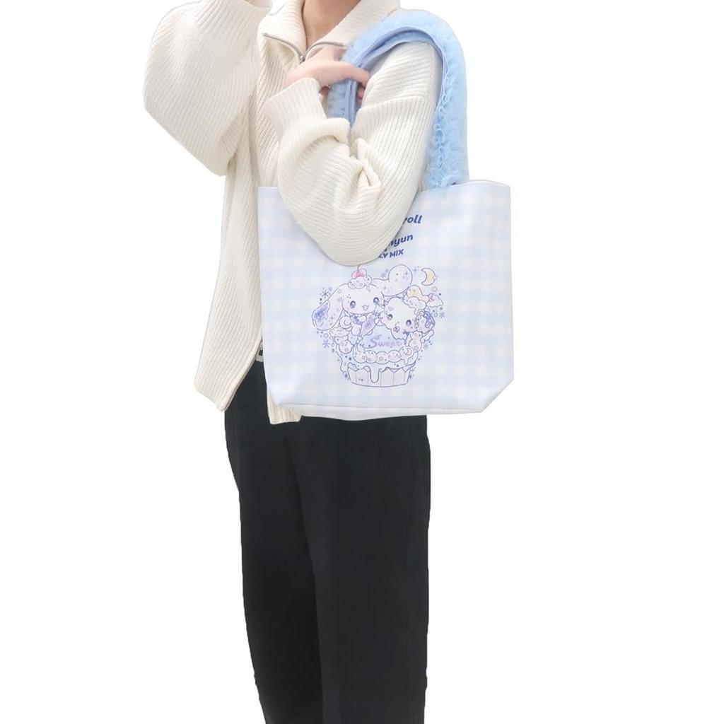 Cinnamoroll Kogimyun x Dolly Mix Geantă Tote cu Mânere Volan Albastru &