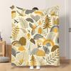 Fflannel Blanket 1pc Leaves Birds And Trees Soft Comfortable and Warm This Nap Blanket/sofa Blanket Is Suitable for All Seasons an