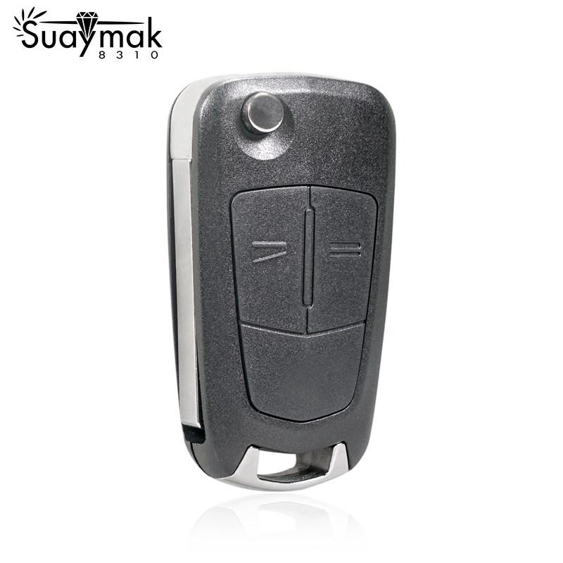 

[SUAYMAK] Подходит для Opel 2/3 кнопки складной автомобильный ключ 433 МГц/чип PCF7946/HU43/HU100 2BT HU43 PCF7941 Valeo чёрный