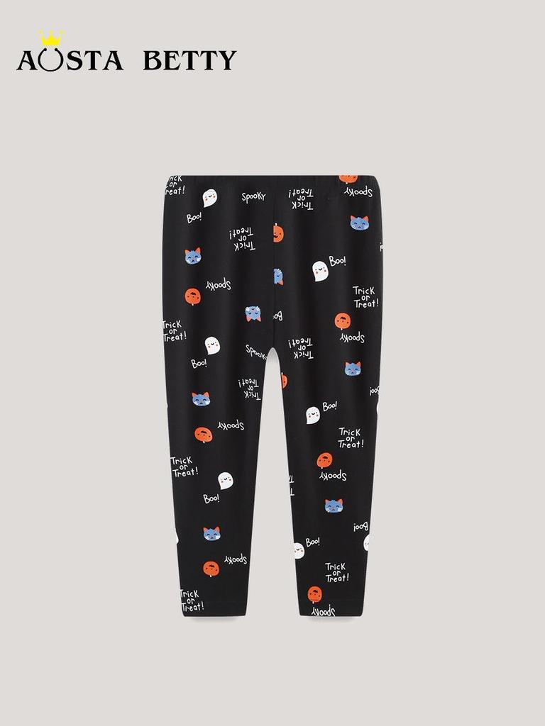 25 New Autumn Girls' Leggings: European & American Style Cute Print Long Pants for Kids