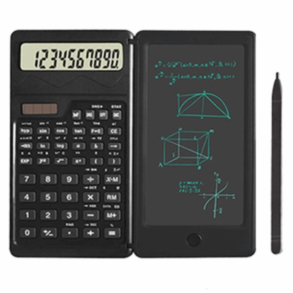 LCD Screen Scientific Calculator 1 in 1 Solar Energy Writing Tablet Calculator 11 Digits Display Stylus Pen Support
