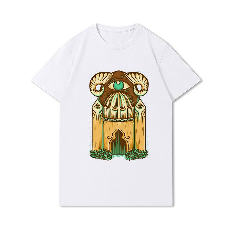 Letní grafika Pánská trička Anime Pánská trička Harajuku Topy Vintage Krátké rukávy Unisex košile nadměrné velikosti