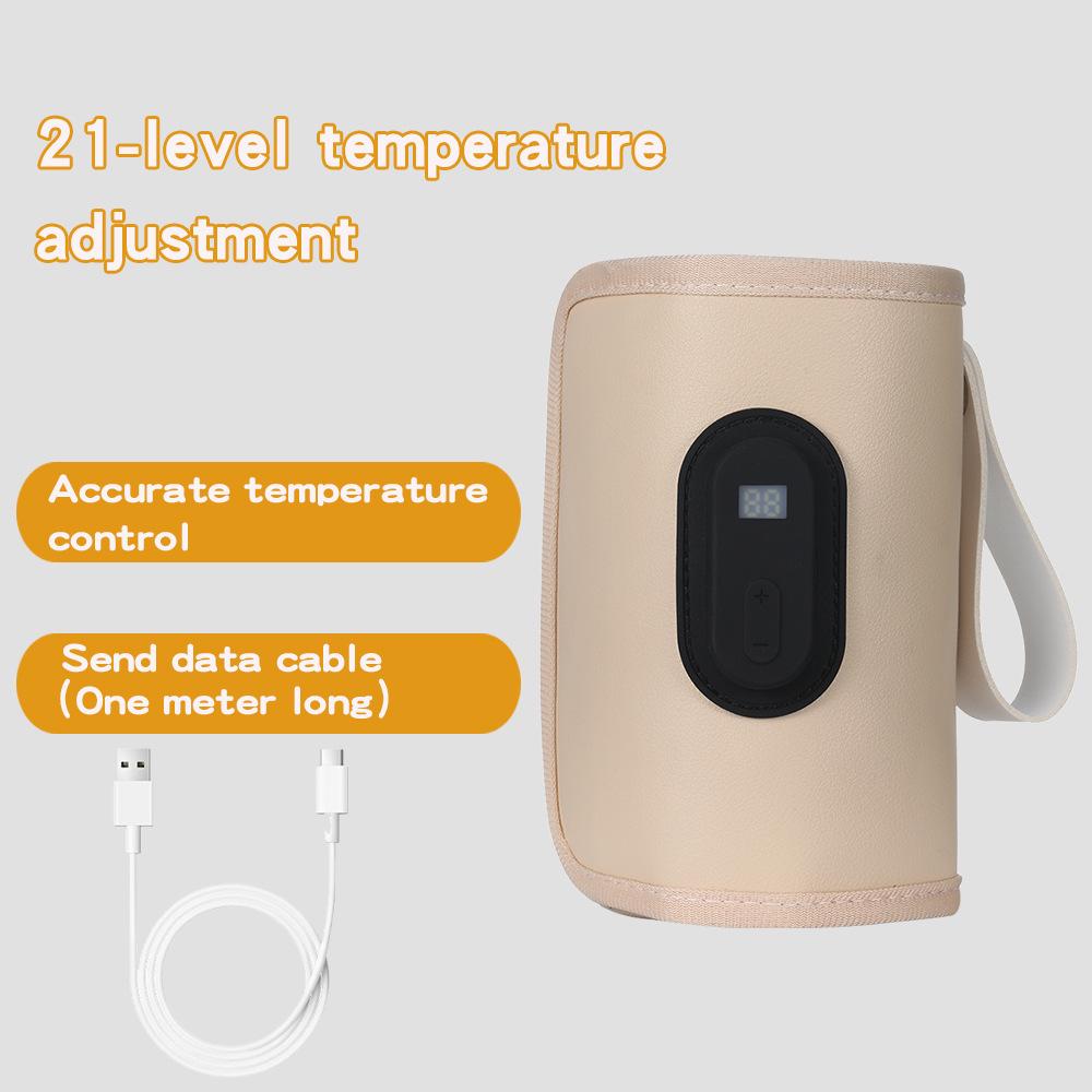 Cartoon Bottle Warmer Sleeve with 21-Gear Heating - Portable, Universal Insulator for On-the-Go Use