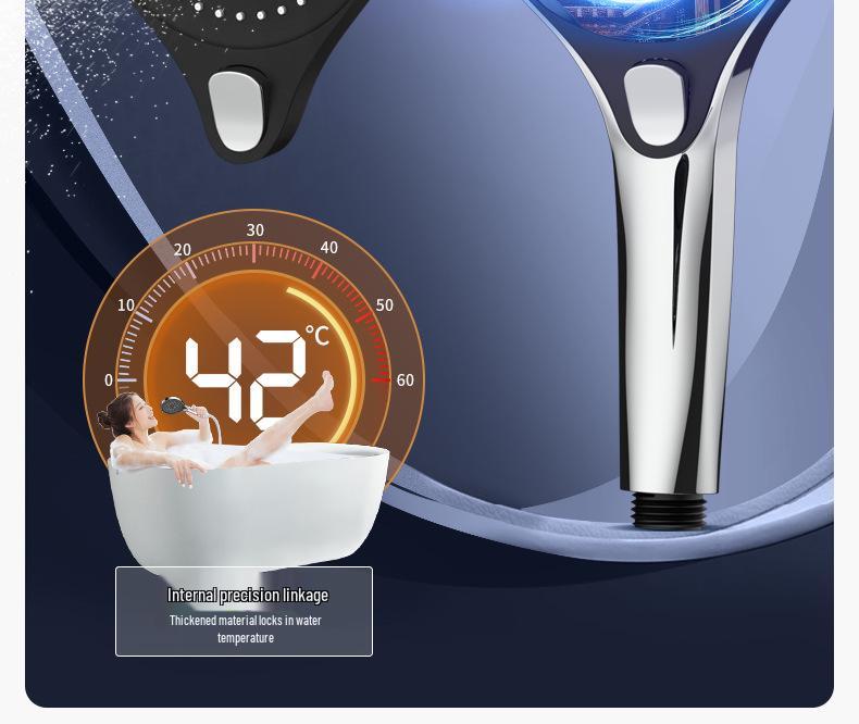Ultra Pressurized Rain Shower Head with Built-in Water Heater for Enhanced Bathing Experience