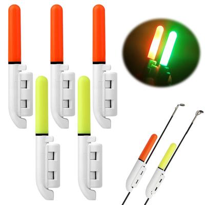 5 adet LED Olta Kamışı Parlak Lamba Su Geçirmez Gece Balıkçılığı Yem Alarmı Parlak Çubuk Balıkçılık Takımı Aksesuarları