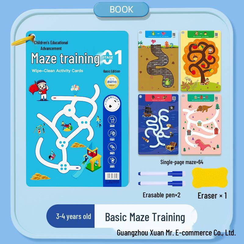 Focus Maze Puzzle Book for Elementary Students: Enhance Thinking and Attention Skills