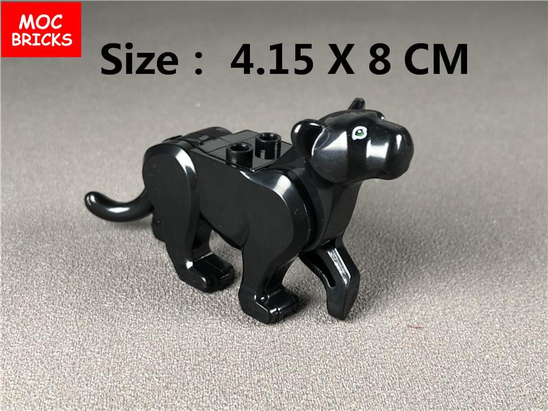 MOC Bricks DIY Forest Animal leopard lion Tiger Figure accessory Educational building blocks toys for children gift