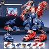 Children's Magnetic Transforming Robot Building Blocks Toy Set