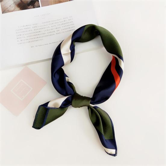 Scarf Stylish Elegant Stripe Pattern Fashion Neckerchief for Wedding