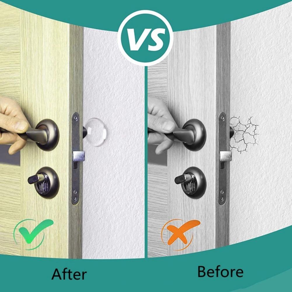Silicone Door Stopper Wall Protectors Guards Self Adhesive Door Handle Cribs Bumper Stoppers Mute Stickers Furniture Pads