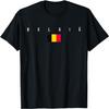 Belgien Vintage Flagge Stolz _ Retro Belgisches Fußball T-Shirt