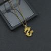 New Dragon Pendant Necklace Street Hip Hop Necklace Versatile Long Sweater Chain
