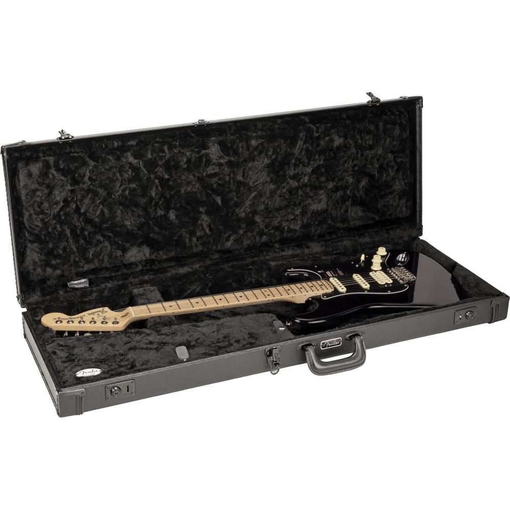 Electric Guitar Hard Case for Strat/Tele - Classic Series Wood, Blackout