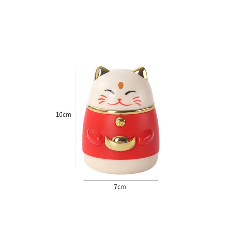 Adorable Cartoon Style Automatic Toothpick Box Nice Plastic Toothpick Holder Dust-proof Toothpick Dispenser Home Restaurant Press Design