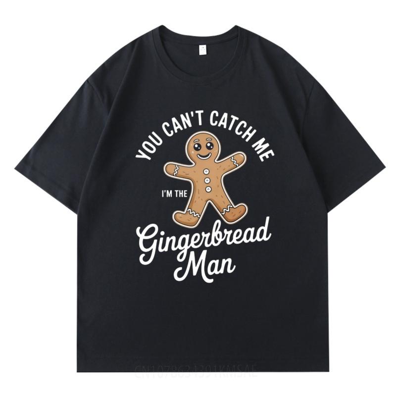 Workout Unisex Teeshirt Crew Neck T Shirt Unisex You Cant Catch Me Im The Gingerbread Anime For Him Top Tees Solid Color Tshirt