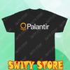 Tricou Negru pentru Bărbați Palantir Technologies Tricou cu Logo Dimensiuni Amuzante S la 5XL