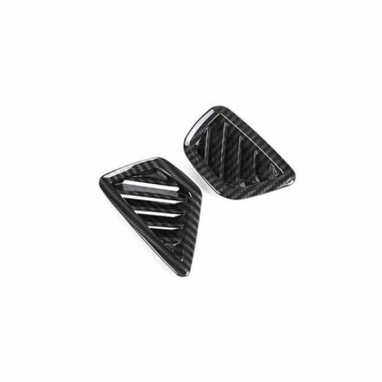 trument L&R Air Outlet Vent Trim 2* For BMW 5 Series G30 18- Carbon Fiber