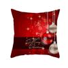 Weihnachtsrot Kissenbezug Santa Claus Kissenbezug Frohe Weihnachten Gedruckt Heimdekoration Frohes Neues Jahr