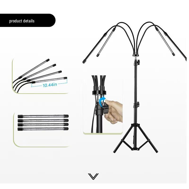 LED Full Spectrum Timer Plant Growth Light for Aquariums and Seedlings