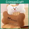 Dog Cartoon Creative Bone Shaped Plush Pillow Cushion Gift For Kids And Teens