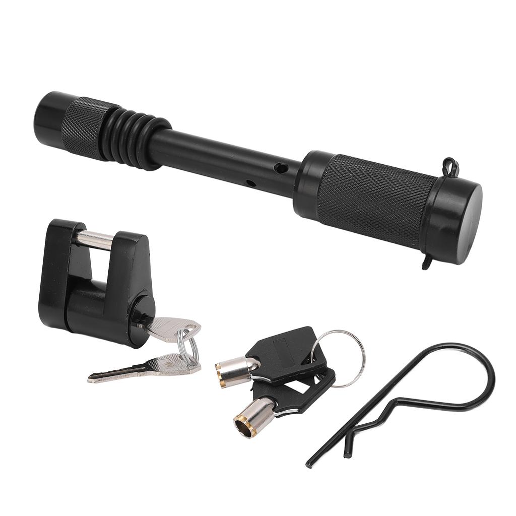 Trailer Hitch Lock with 1 4in Coupler Lock Zinc Alloy Antitheft for RV Truck Construction Vehicle Camper