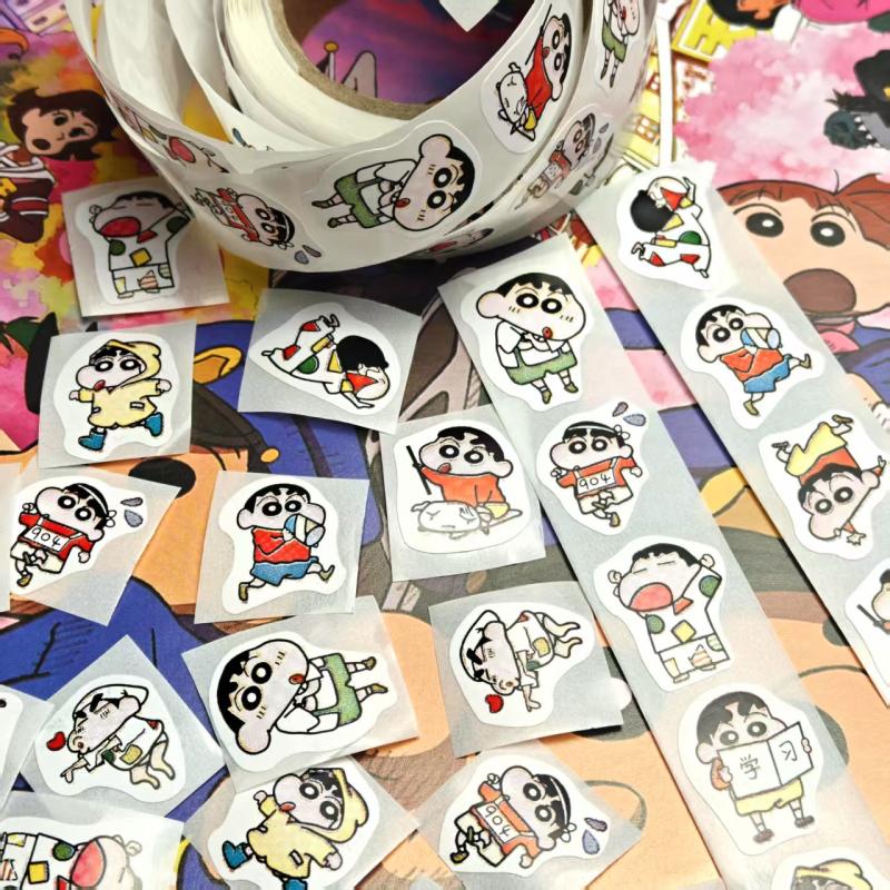 

500 шт./рулон Мультяшні рулонні наклейки Креативні DIY Графіті Декоративні Іграшки Наклейка