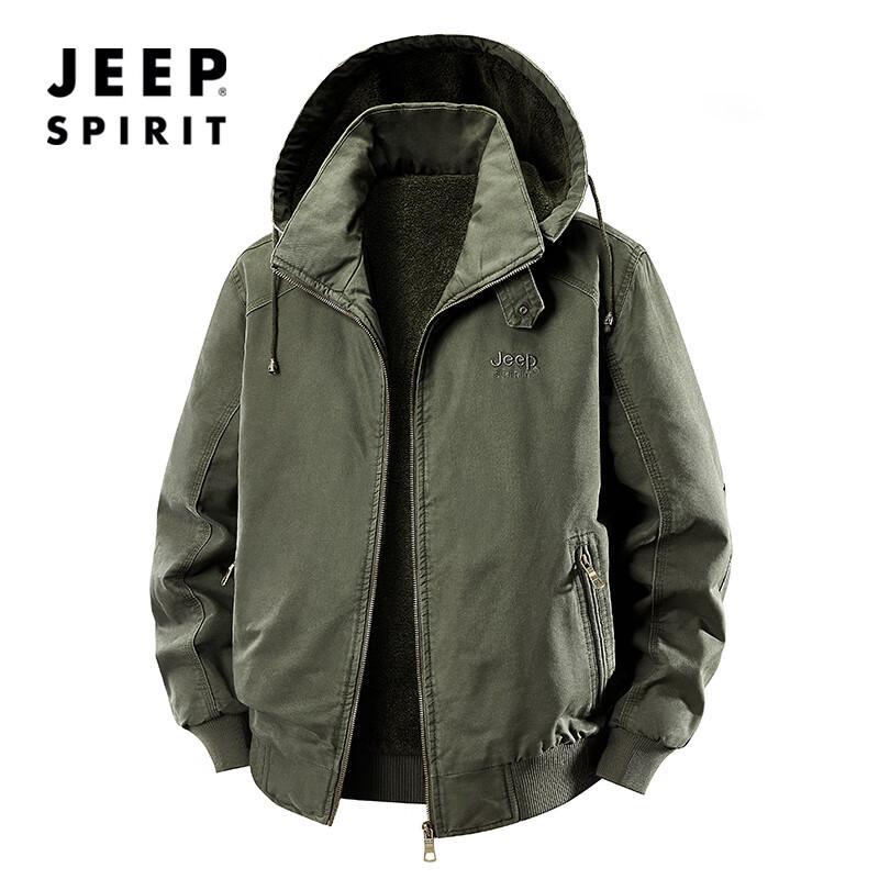 

JEEP SPIRIT Men s Washed Padded Cotton Jacket 4XL