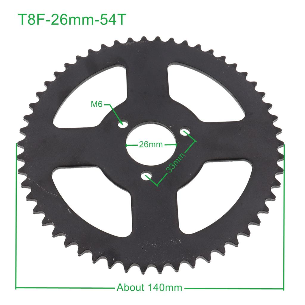 25H /T8F 26mm 68T 54T 29mm 54T 47T 78T 35mm 80T Tooth Rear Sprocket Mini Moto ATV Quad Dirt Pit Pocket Bike Cross 47cc 49cc