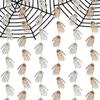 6 Strings Skeleton Hands Garland Paper Human Hand Bone Streamers Halloween Hanging Swirls Banner Decoration for Wall Door Indoor Outdoor Decor