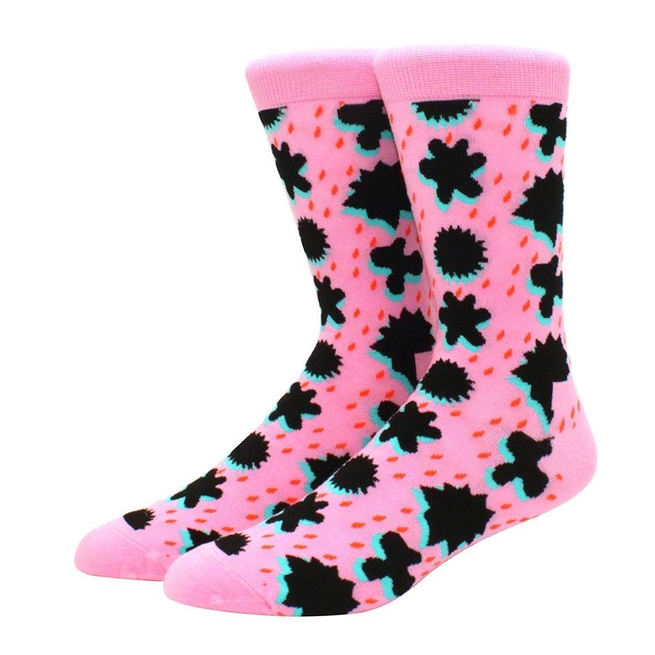 

Мужские разноцветные принты с фруктами, едой, женскими носками, смешные, скейтбординг, хип-хоп, животные, носки EU40-45